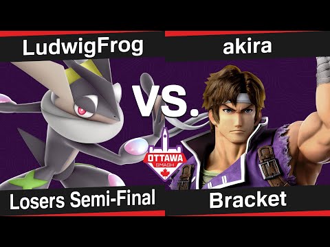 LudwigFrog (Greninja) vs. akira (Richter, Diddy Kong) - Losers Semi-Final - Return to Click 46