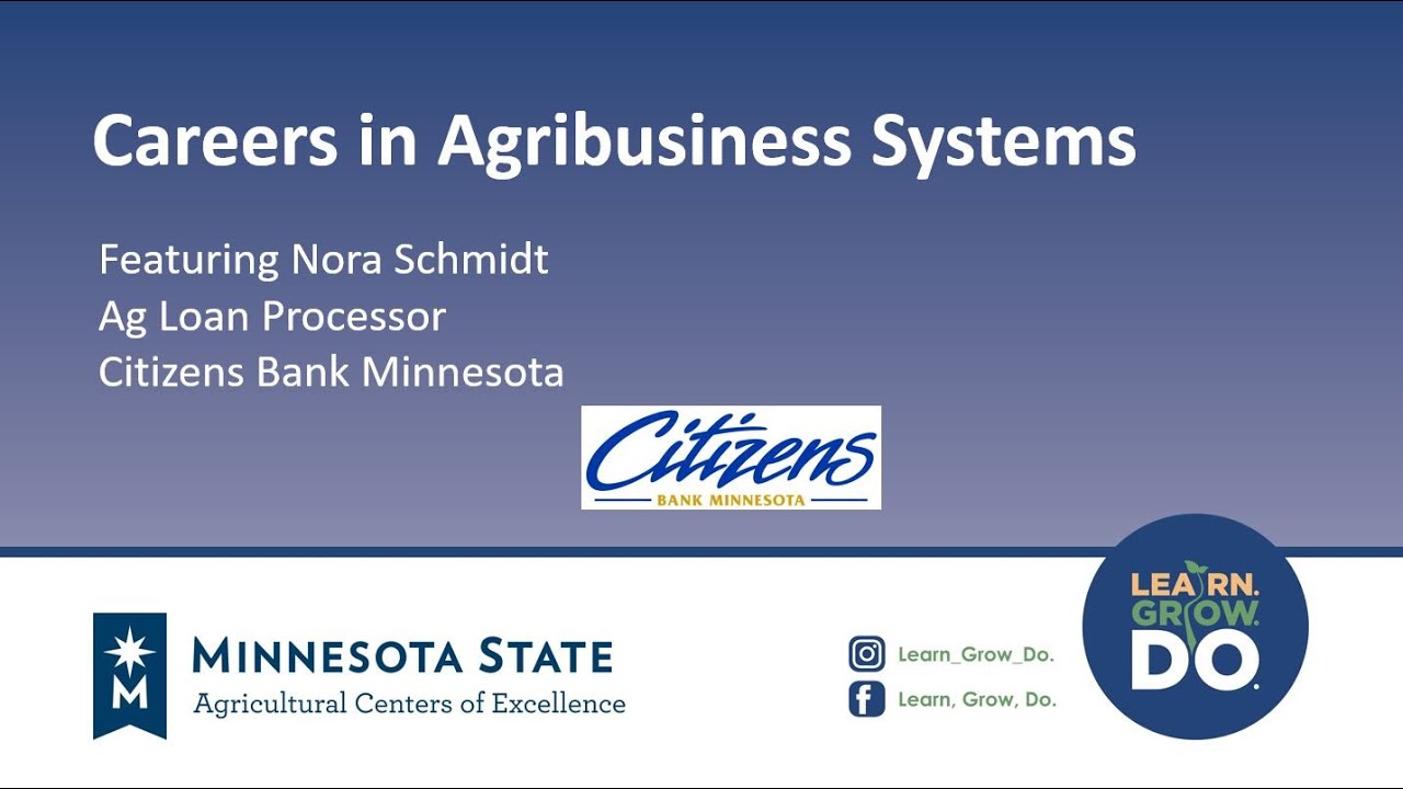 Careers in Agribusiness Systems - What Does an Ag Loan Processor Do?