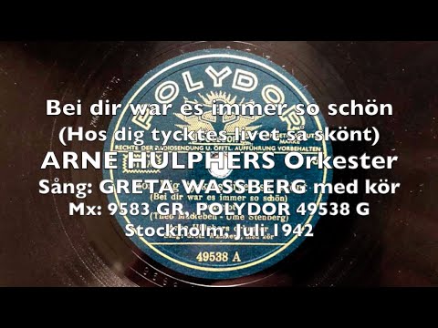 Bei dir war es immer so schön - Arne Hülphers, G. Wassberg - Luciano Tajoli, Ceragioli 1942, 1944