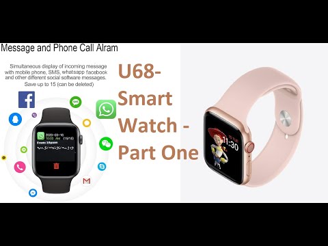 U68 PLUS Spin Button Smartwatch for men Fitness Waterproof Large Touch Screen 1.6 Inch -Part One