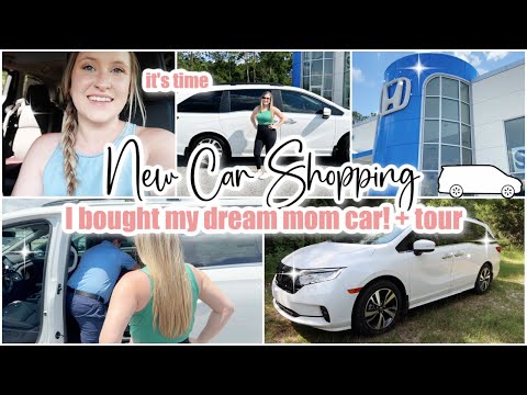 🚙It's time..SHOP WITH ME FOR MY NEW MOM CAR // 2024 Honda Odyssey Touring Tour // car shopping vlog