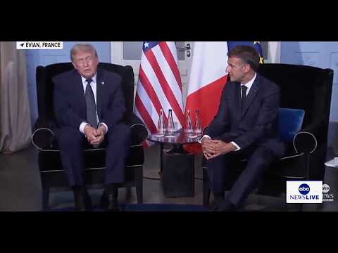 President Trump holds bilateral meeting with French President Macron: LIVE