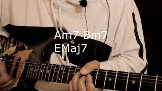 How to play - Maze - Golden time of day - on Guitar