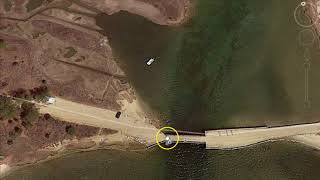Chappaquiddick island- Ted Kennedy incident from Google Earth. video