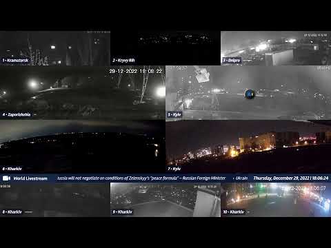 Live views from Ukraine 12/29/2022 A - Kramatorsk, Kharkiv, Kyiv, Zaporizhzhia and other cities