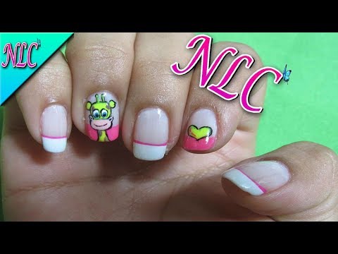 DECORACIÓN DE UÑAS JIRAFA♥ – GIRAFFE NAIL ART – CÓMO HACER JIRAFAS EN LAS UÑAS – Nlc
