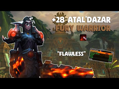 "FLAWLESS" | +28 Atal'Dazar | Fury Warrior POV | Dragonflight Season 3
