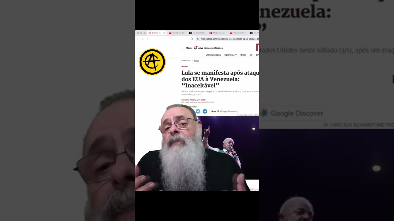 LULA diz que AÇÃO AMERICANA é "INACEITÁVEL" porque TÁ MORRENDO de MEDO de MADURO FALAR o que SABE