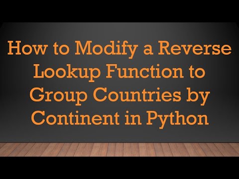 Python Dictionary Reverse Lookup