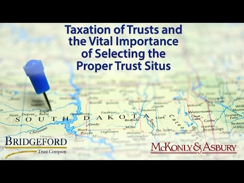 Taxation of Trusts and the Vital Importance of the Proper Trust Situs thumbnail