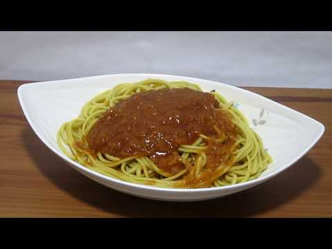 Espaguetis con Salsa de Tomate y Picante