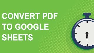 Convert PDF table to Google Sheets workaround