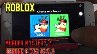Roblox Murder Mystery 2 on iPhone 6 ios 12.5.2