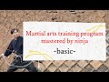 Martial arts training program mastered by ninja -basic-