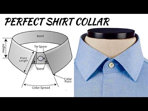 How to cut and sew a PERFECT SHIRT COLLAR (beginners guide)