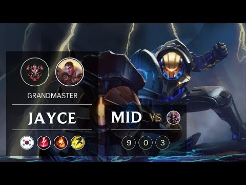 Jayce Mid vs LeBlanc - KR Grandmaster Patch 9.5