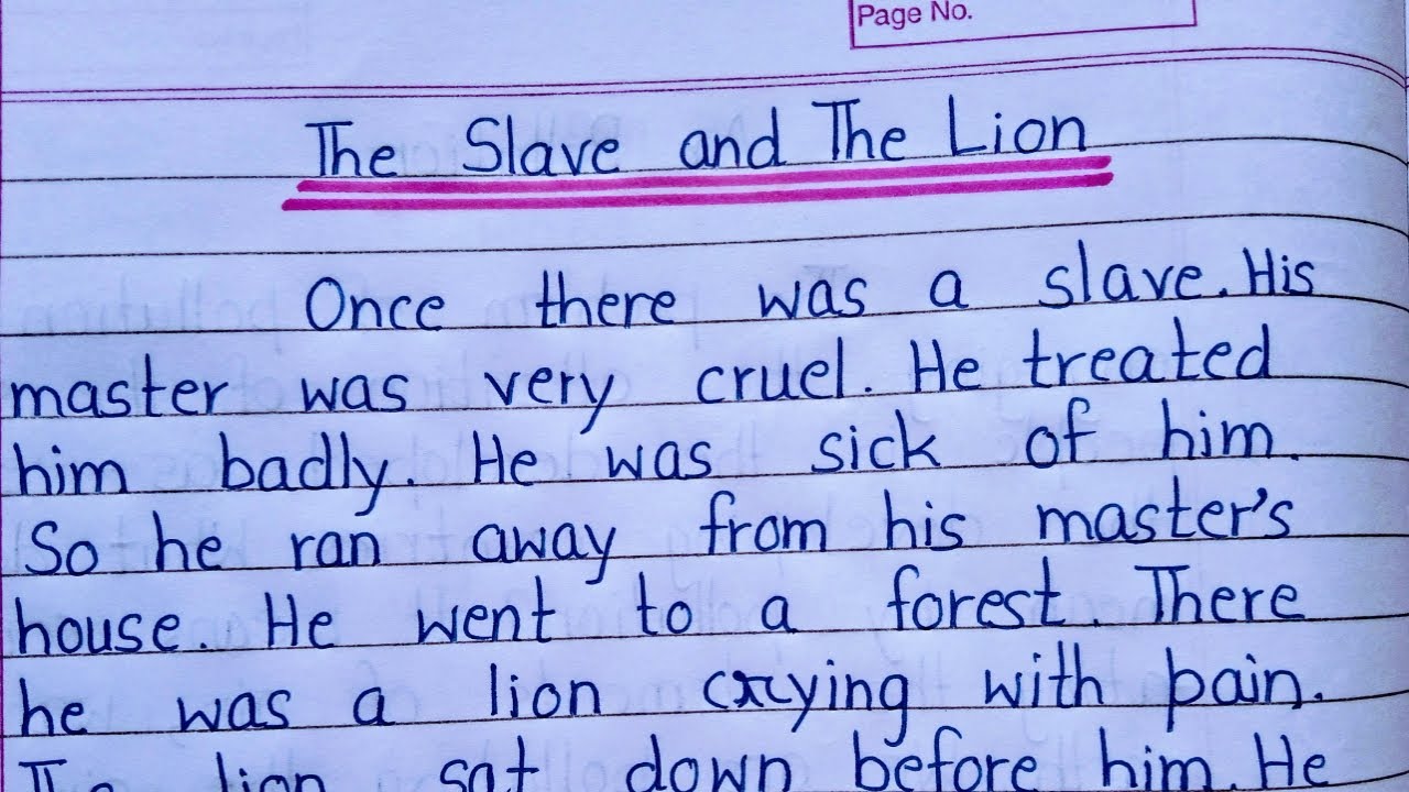 Putar video Write a story on The Slave and The Lion in English || Slave and The Lion Story in English sekarang Write a story on The Slave and The Lion in English || Slave and The Lion Story in English