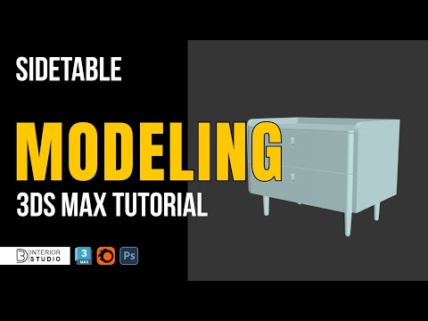 Side Table Modeling in 3ds Max | Beginner Friendly Furniture Tutorial | @3dinteriorstudio