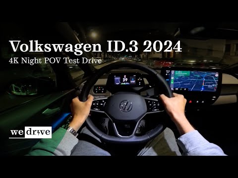 Volkswagen ID.3 2024 | 4K Night POV Test Drive