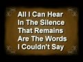 Rascal Flatts Words I Couldn't Say **WITH LYRICS**