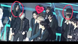 Something Between Soyeon (G)-IDLE and iKON Bobby at Gaon Music Award 2019
