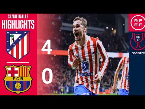 Atletico Madrid vs Barcelona 4-0 All Goals & Extended Highlights | Griezmann | La Copa Mola 2026 HD
