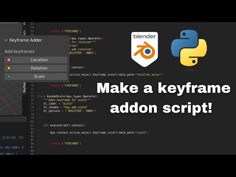 Blender Python Scripting Tutorial Building A Keyframe Addon Beginners