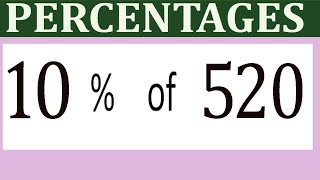 Percentages     10      Percentage(%)    of   520