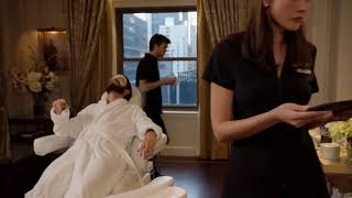 Stephanie Corneliussen speaking French in Deception video