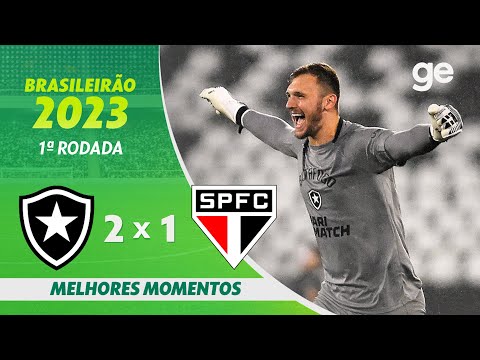 Gols e lances de Botafogo x São Paulo