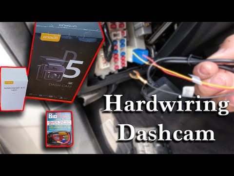How to Hardwire a Dash Cam w/ Parking Mode | Kingslim D5 Hardwiring Kit