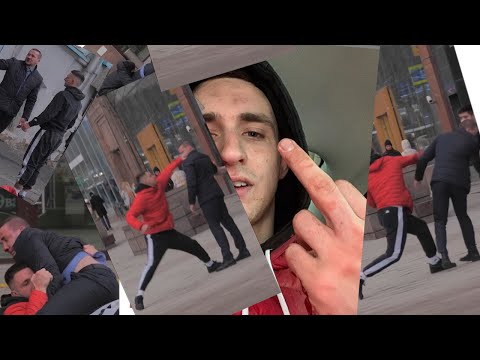 ЛИТВИН ПОЛНЫЙ БОЙ С БЫДЛОМ НА УЛИЦЕ