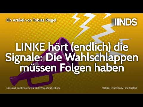 LINKE hört (endlich) die Signale: Die Wahlschlappen müssen Folgen haben | Tobias Riegel