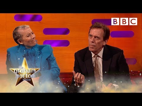 When Hugh Laurie was told to throw poo at a lion! | The Graham Norton Show - BBC