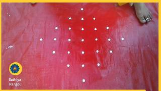7x1 seq 603 | புரட்டாசி மாத சிறப்பு கோலம் | purattasi month special kolam |simple muggulu