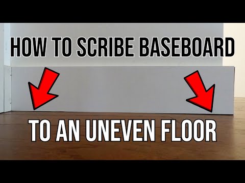 How To Scribe Baseboard To An Uneven Floor! Carpentry Tips & Tricks!