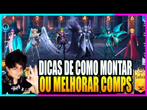 DICAS DE COMO MONTAR COMPS SAINT SEIYA AWAKENING
