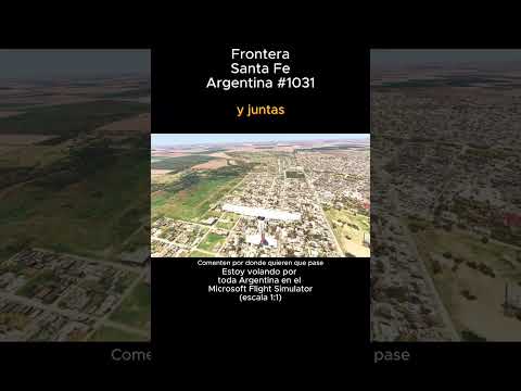 Frontera, Santa Fe desde el Microsoft Flight Simulator #frontera #santafe #msfs #joaha45 #argentina