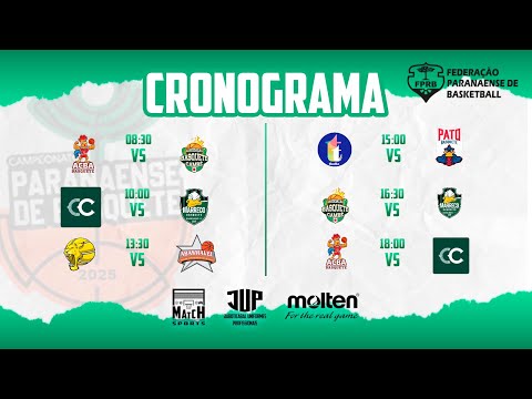 CAMP. ESTADUAL SUB-17 MASCULINO - SERIE OURO - DIA 2 TARDE - @basqueteparana​