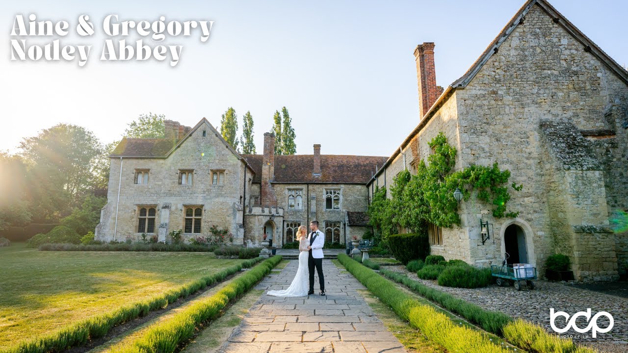 Notley Abbey wedding photography and film