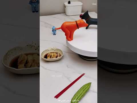 الراجل ده قاعد مستني كلابه يطبخوا له الأكل… واللي حصل كان كوميديا! 😂🐶🍜