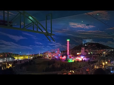 Ein nächtlicher Spaziergang um die Modelleisenbahn in Borówiec Spur H0