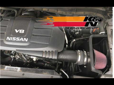 Installing K&N Intake in a 2017 Nissan Titan Pro 4X 5.6L Gas