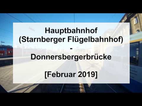Führerstandsmitfahrt 2019 S-Bahn München - Hauptbahnhof - Donnersbergerbrücke