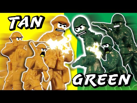 TOY SOLDIER BATTLE: GREEN VS. TAN