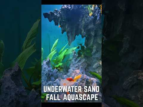 Underwater Sand Fall Aquascape V244 #fishtank #shorts #short #shortfeeds #aquarium #aquascape 🐠🐠🐠