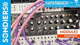 Video thumbnail for OHMFORCE OHMICIDE, FROHMAGER, BOHM BOHM, ROHMBLE, HEMATOHM [SUPERBOOTH 2024] by Les Sondiers