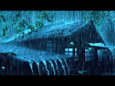Heavy Rain & Thunder On A Tin Roof 🌧️ A Deeply Immersive Night Soundscape For Calm Minds
