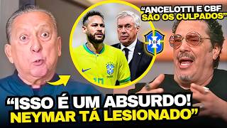 GALVÃO BUENO DESMASCAROU ANCELOTTI APÓS LESÃO DE NEYMAR NA SELEÇÃO