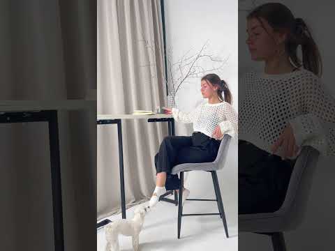 Миниатюра изображения товара Стул барный AksHome Vito (светло-серый велюр HLR-20/черный)